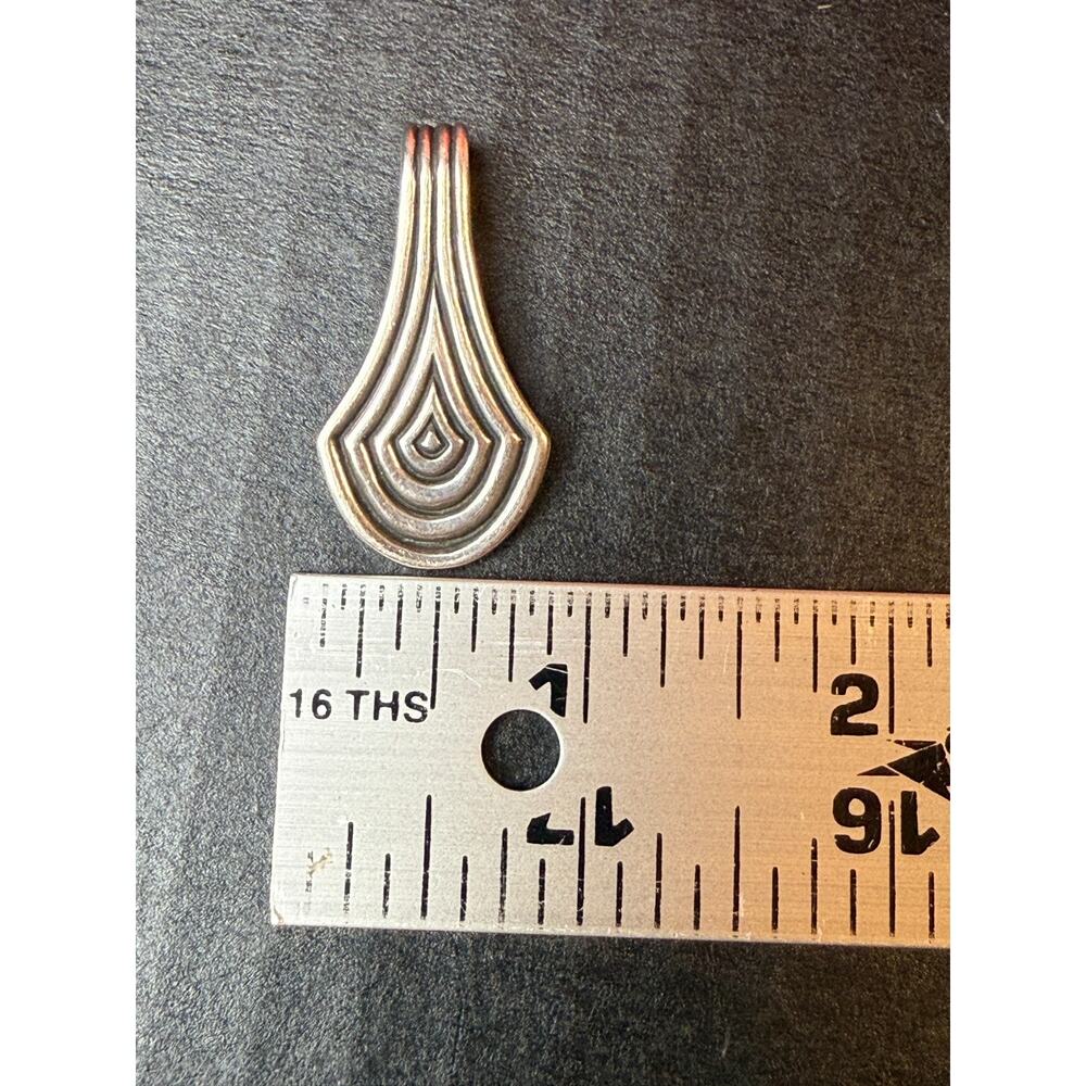 James Avery Concentric Teardrop Pendant Sterling … - image 8